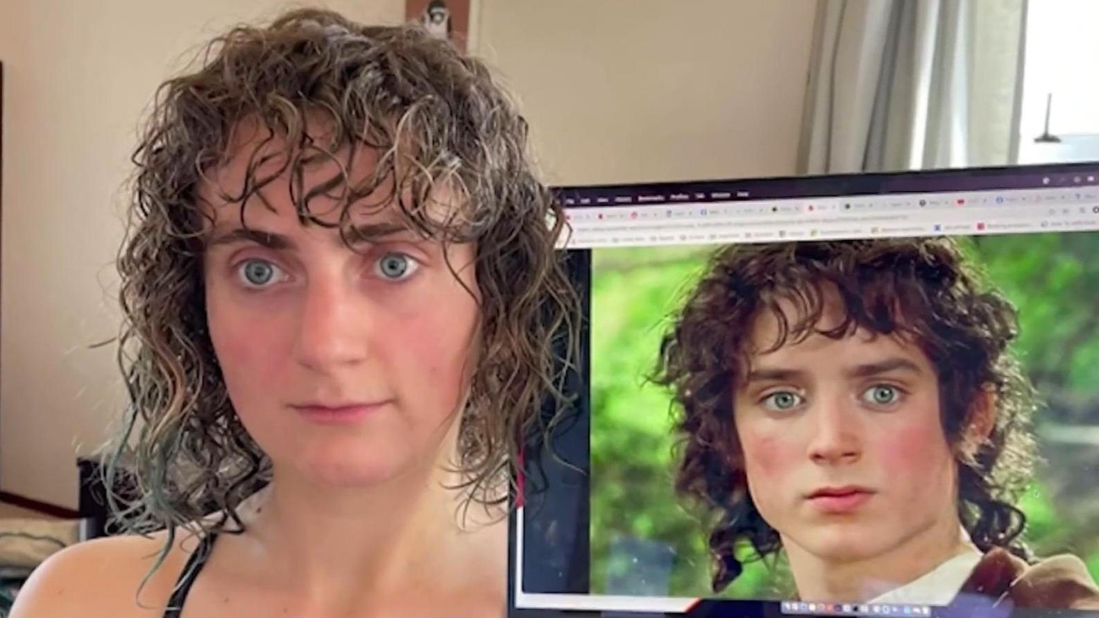 This makeover went completely wrong!  Frodo haircut par excellence