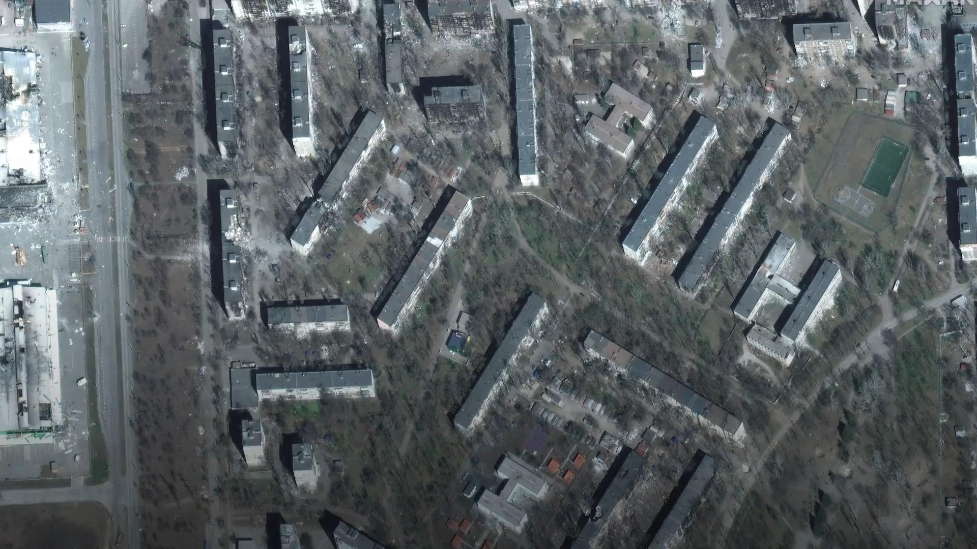 Satellitenfotos offenbaren Veränderungen in Mariupol 