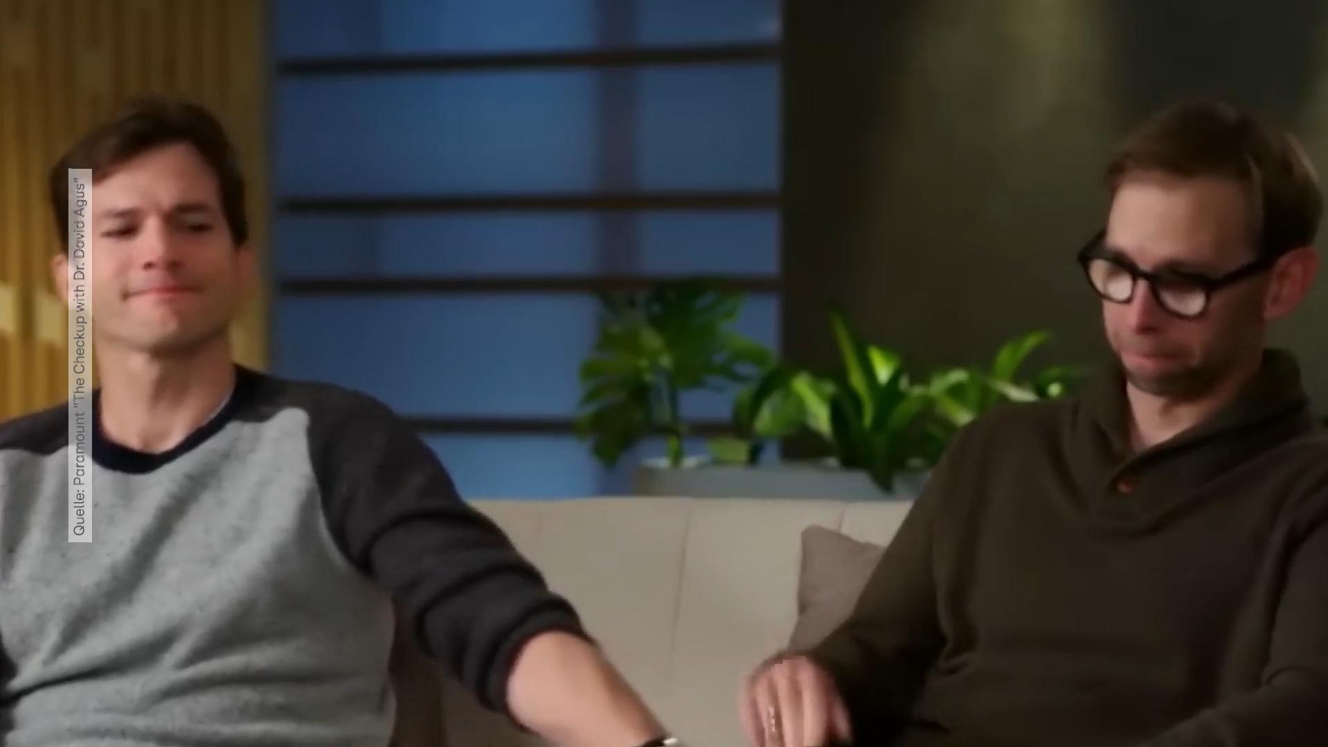 Hier kommen Ashton Kutcher im TV die Tränen Interview mit Zwillingsbruder