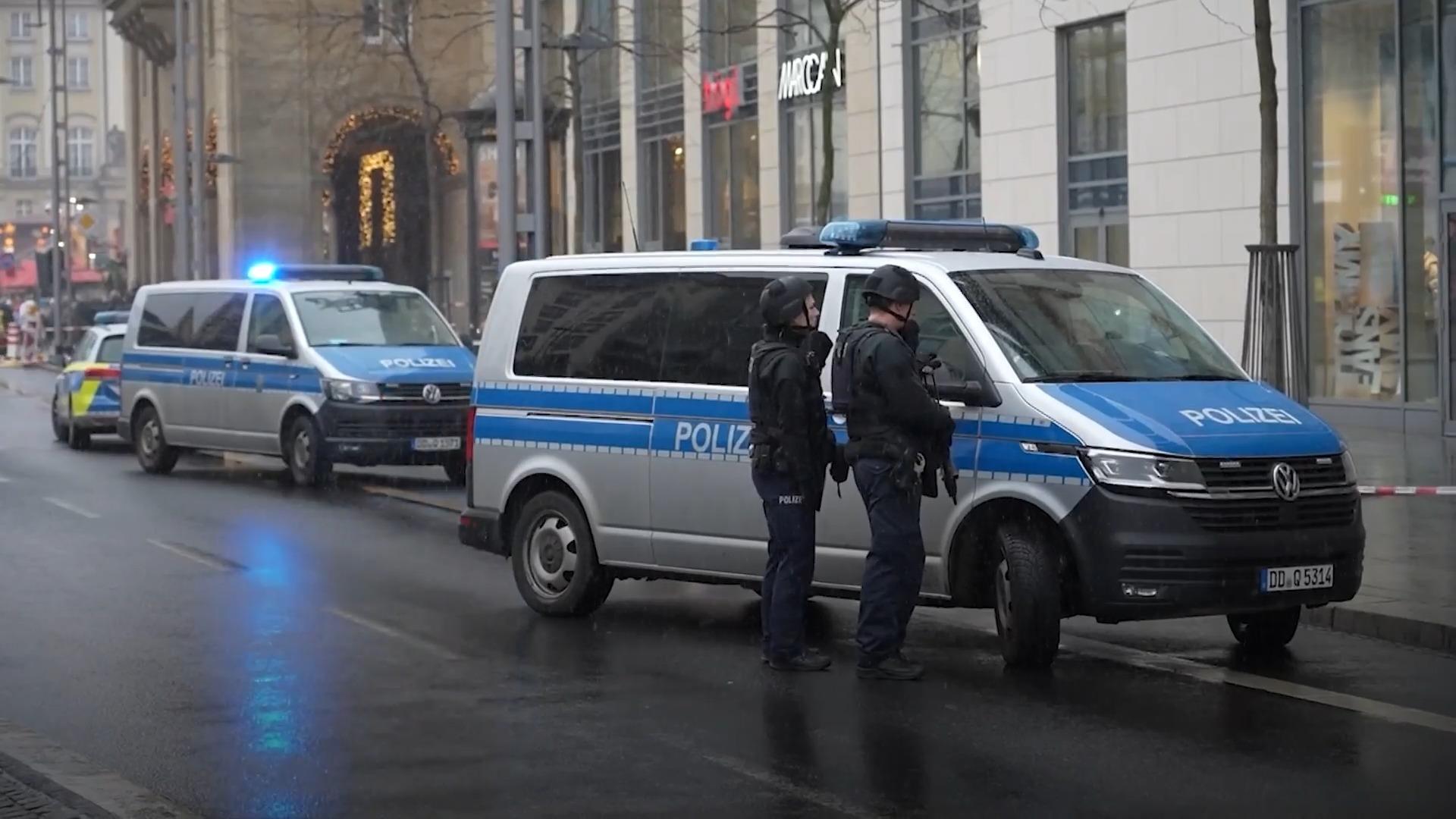 Schüsse und Geiselnahme in der Dresdner Innenstadt Innenstadt abgeriegelt