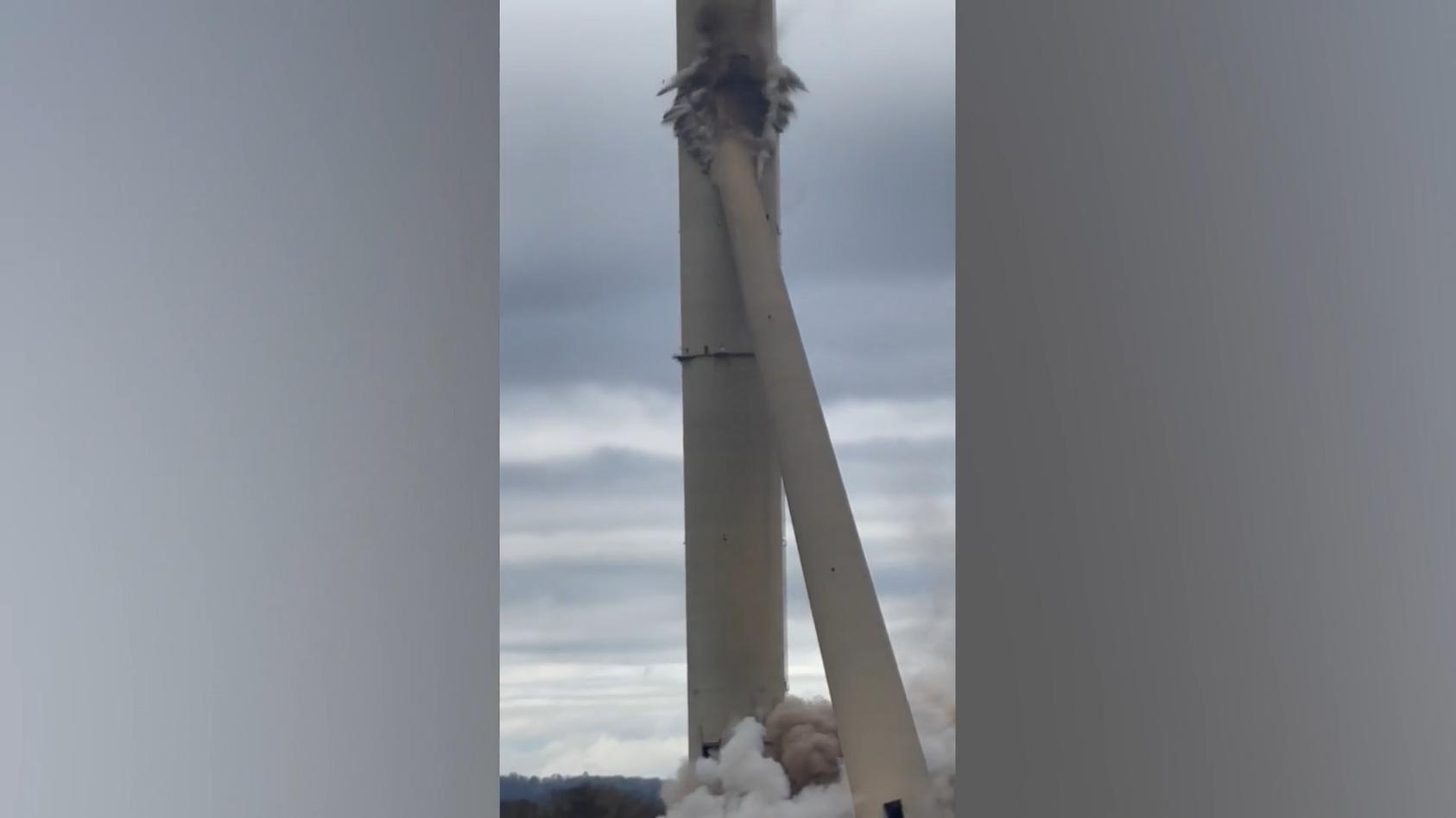 "Oh nein, oh nein!" Kontrollierte Sprengung geht in Ohio (USA) völlig schief