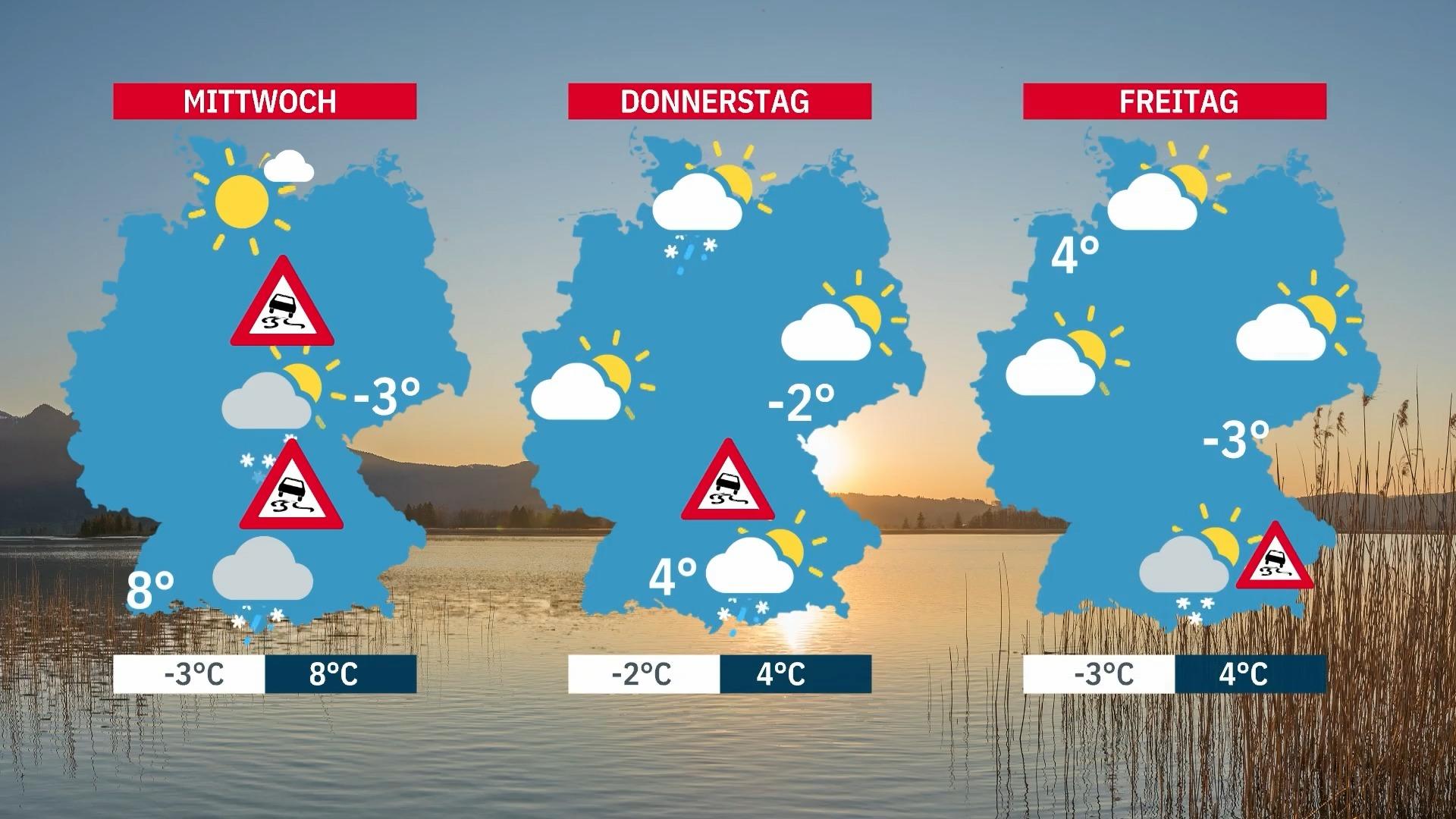 Achtung: Schnee und Glatteis Gefährliche Wetterlage