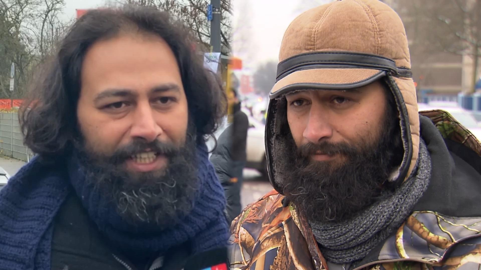 Aktivist Ehsan Abbasy hungert vor dem iranischen Konsulat Gegen das iranische Regime