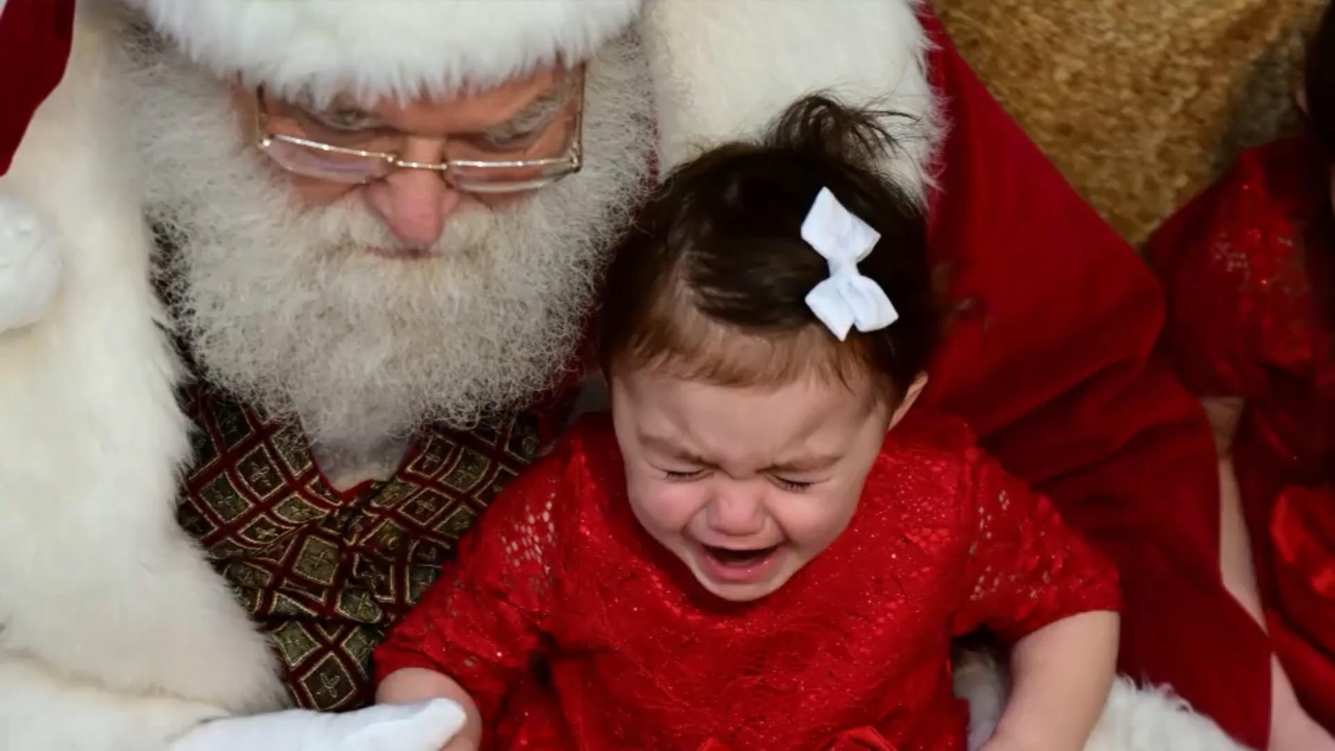 Woran Menschen in der Weihnachtszeit leiden Angst vor dem Weihnachtsmann?