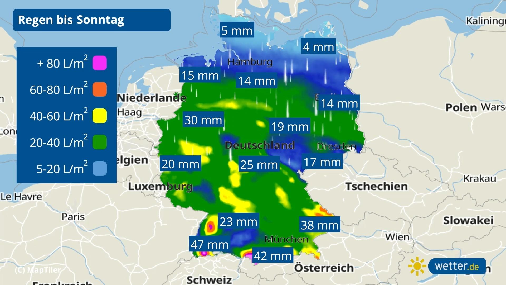 Bis 80 Liter, aber auch noch Schnee Wind und Regen zu Weihnachten