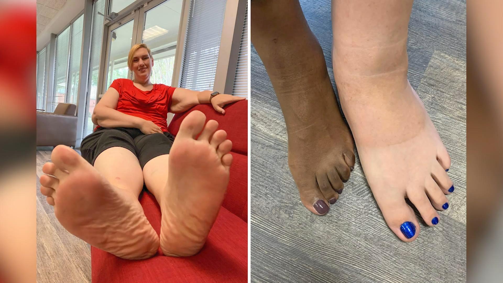 SIE hat die größten Frauen-Füße der Welt Größe 51!