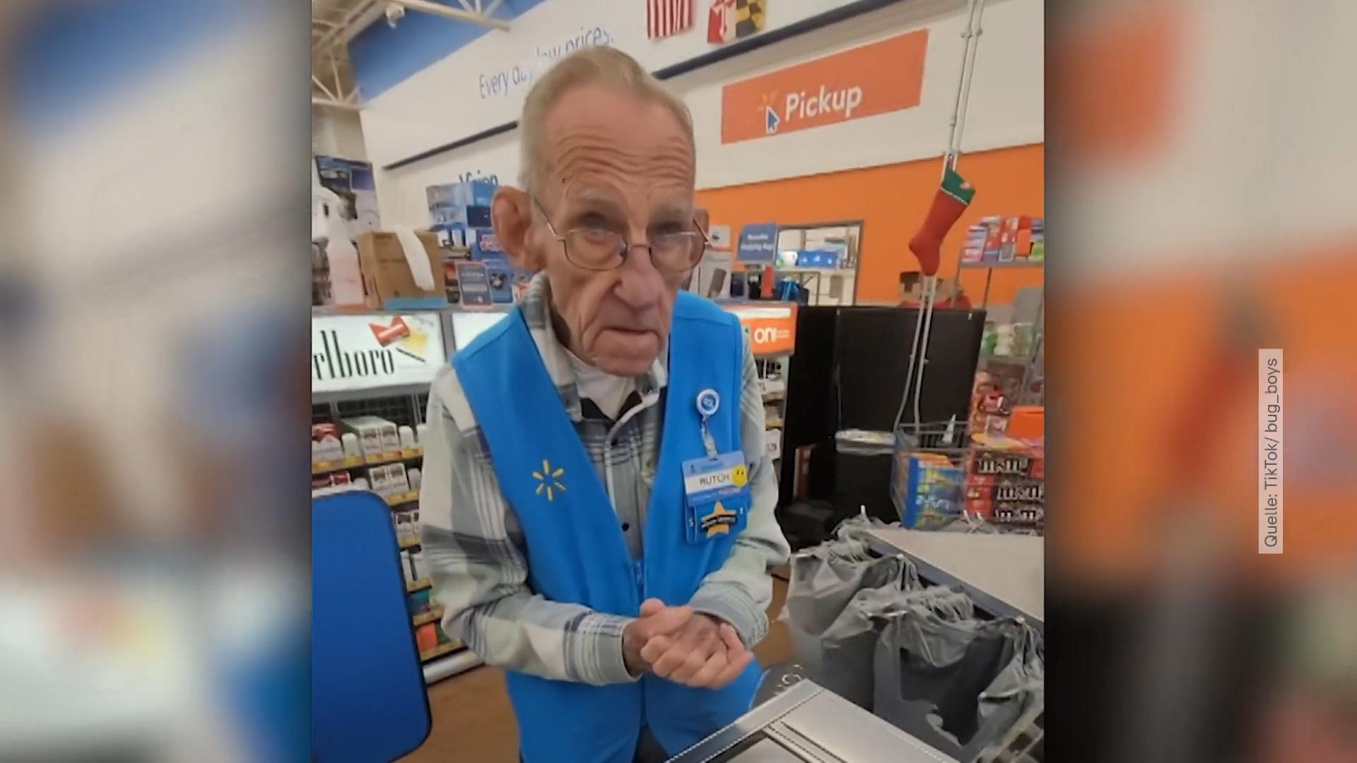 Happy End für Supermarkt-Kassierer (82) Dank TikTok endlich in Rente