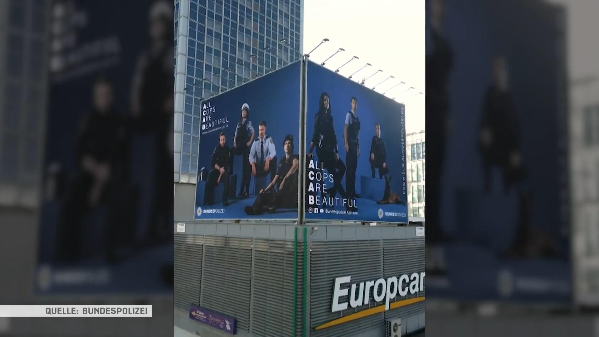Bundespolizei wirbt mit Plakat-Aktion "ACAB"