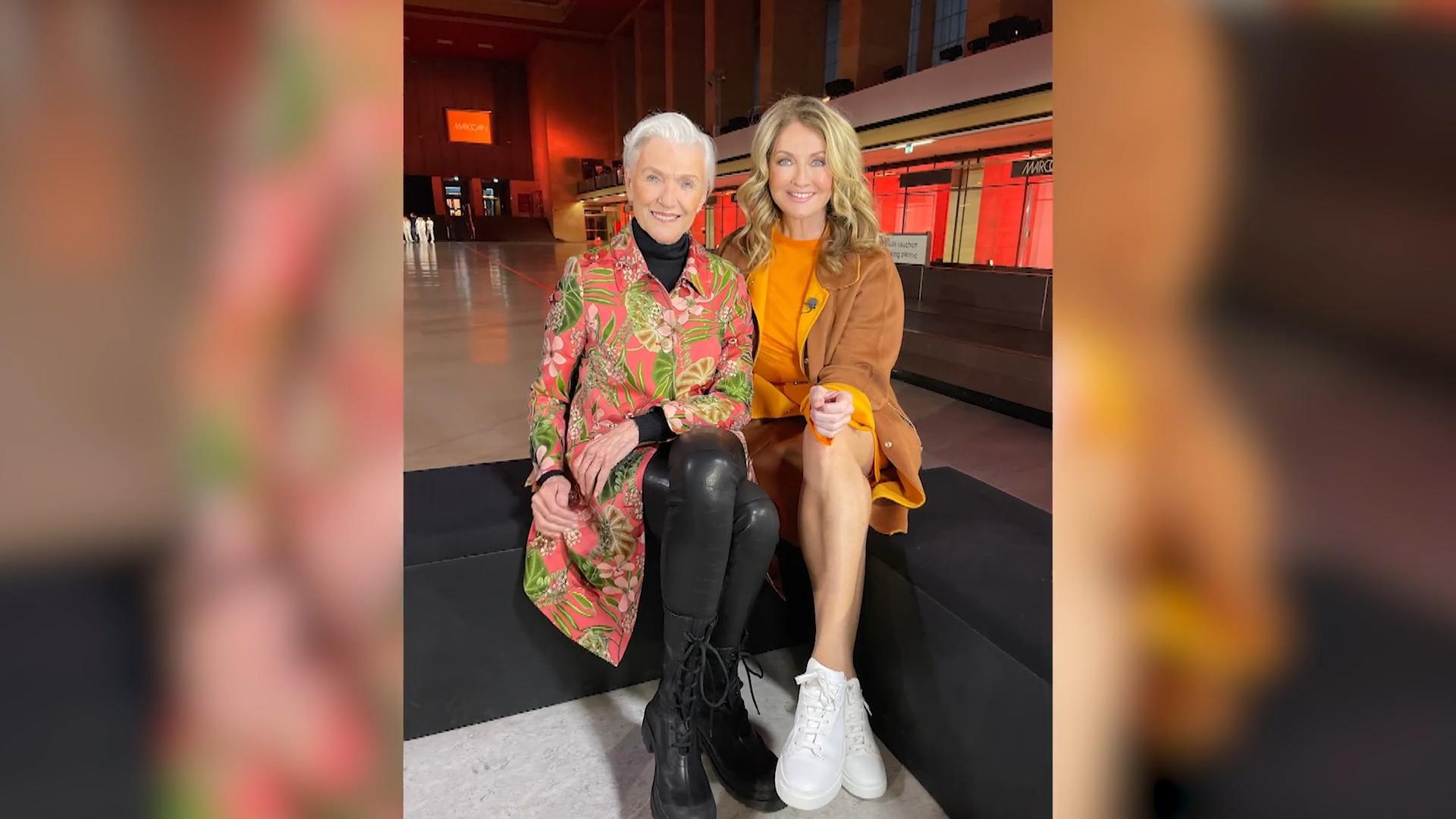Elon Musks Model-Mama verblüfft mit Deutschkenntnissen Frauke Ludowig trifft Maye Musk