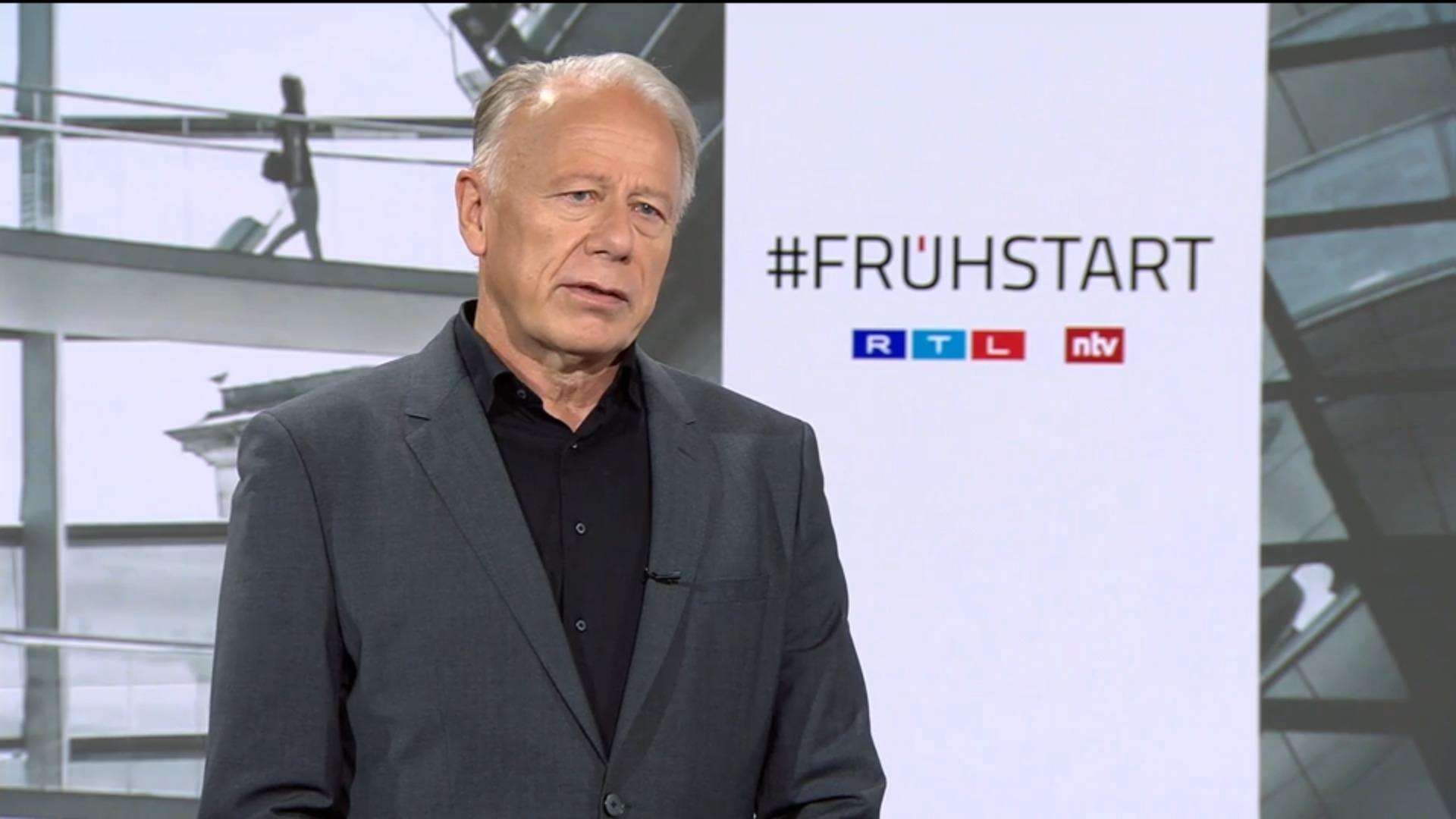 Tritin: "Ben Sicher, dat Oekraïne op sterven ligt, antwoordde Panzer Comcom" RTL/NTV Frühstart