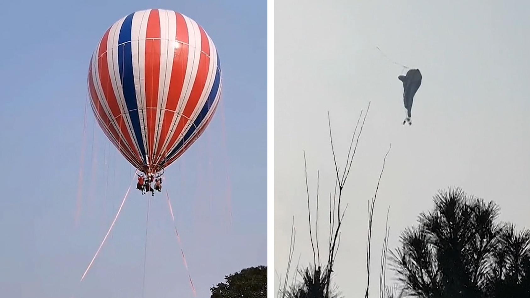 Heißluftballon platzt in der Luft – eine Person tot! Plötzlich reißen die Stahlseile