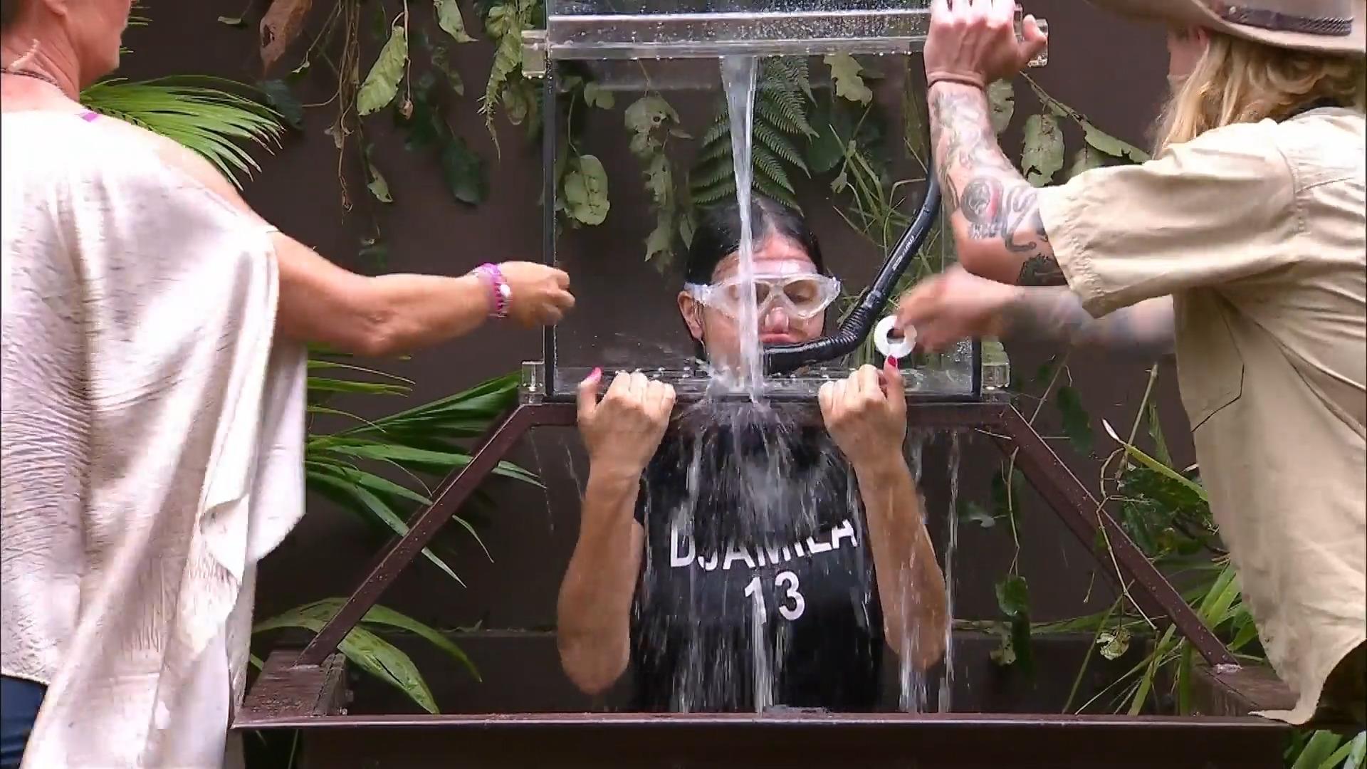 Djamila Rowe zieht zweimal die Reißleine Prüfungs-Panik im Dschungelcamp-Finale