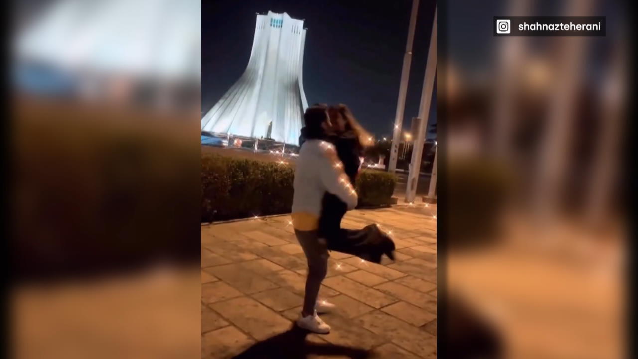 Junge Verliebte tanzen auf der Straße - Knast! Paar im Iran verhaftet