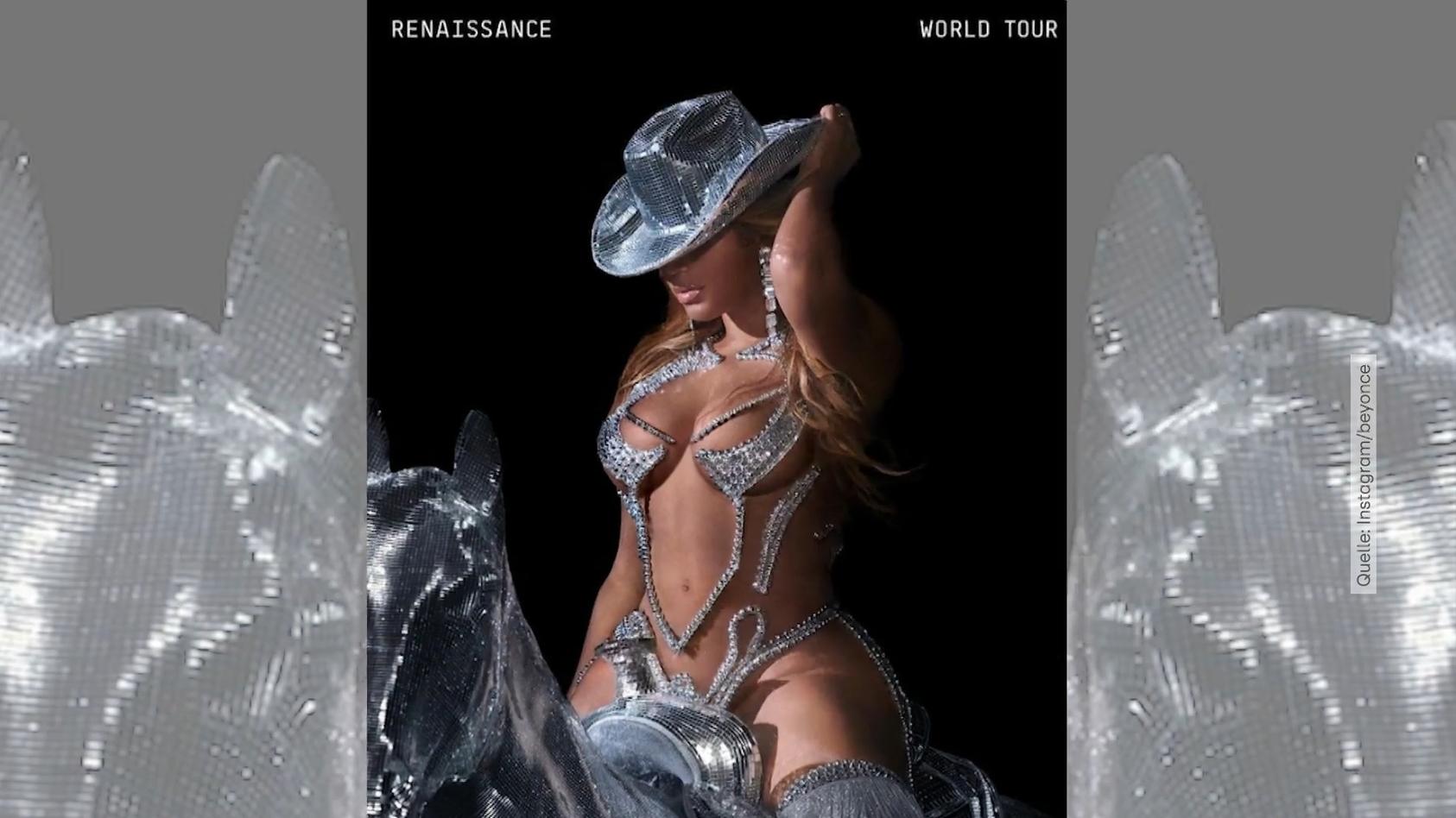 Uh,  là,  là! Pop-Star Beyoncé kündigt halbnackt Welttournee Sie kommt auch nach Deutschland!