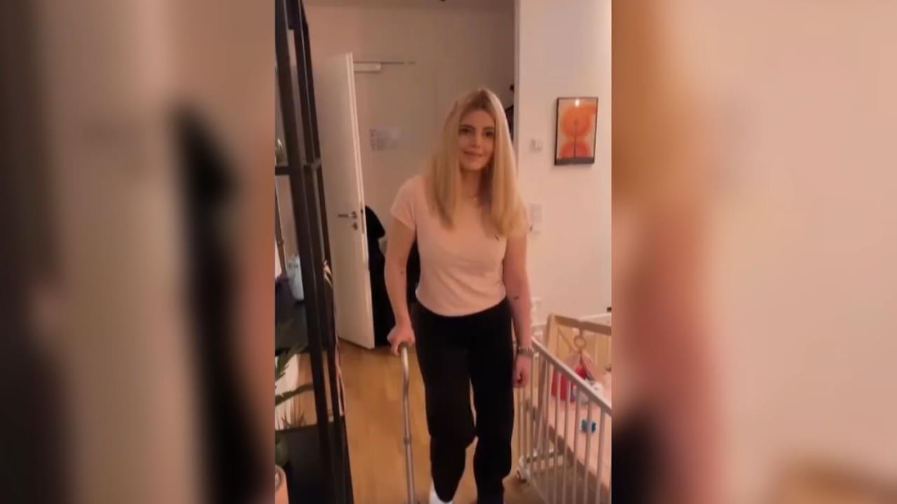 "Coupleontour"-Ina kann wieder gehen - am Stock Ein emotionaler Moment