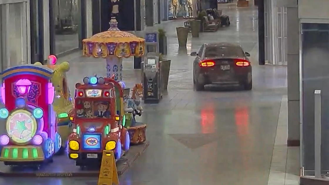 Conduciendo por el centro comercial: ¡Jodi Loot Shop!  La policía busca a los sospechosos