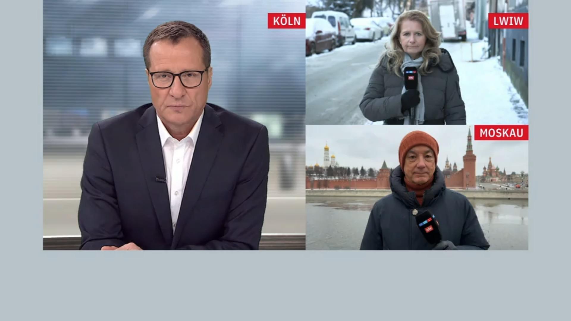 ntv-Reporter in Ukraine und Moskau 