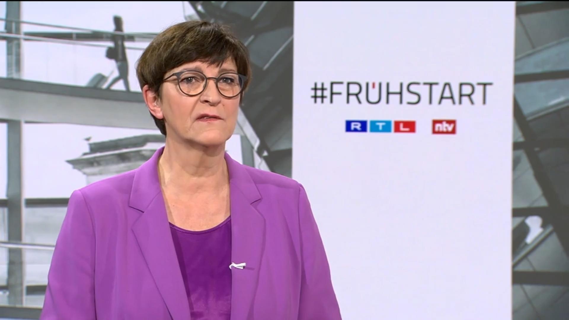 Esken: "Ziel ist es, die Rückführungen zu stärken" RTL/ntv Frühstart