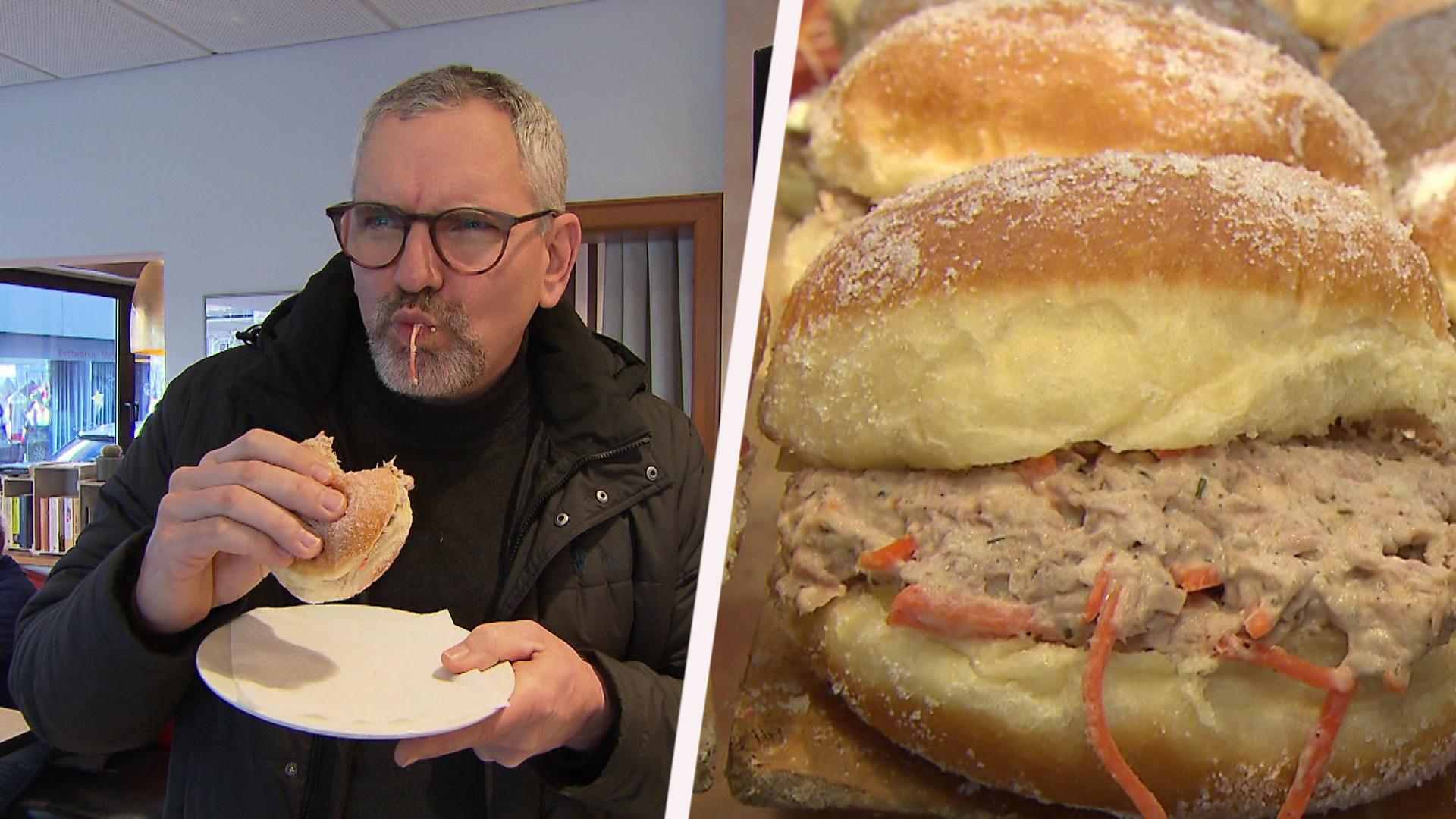 Mutiger RTL-Reporter testet den Thunfisch-Kreppel Ob das schmeckt?