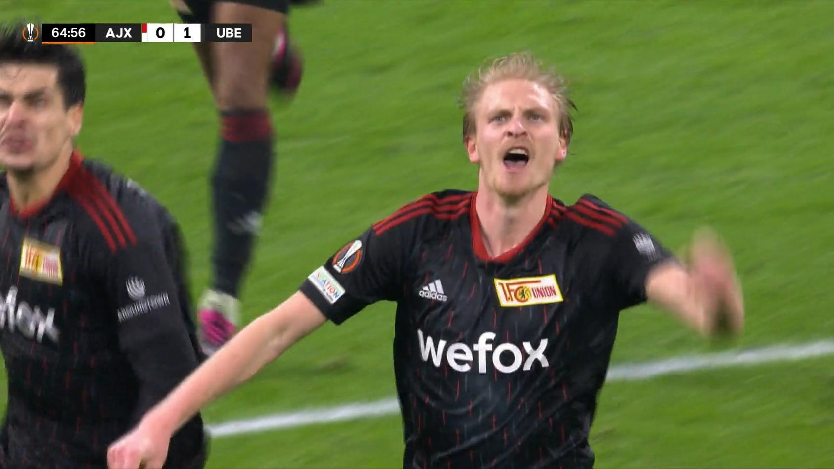 Die Highlights von Union Berlin gegen Ajax Amsterdam So knapp am Auswärtssieg vorbei!
