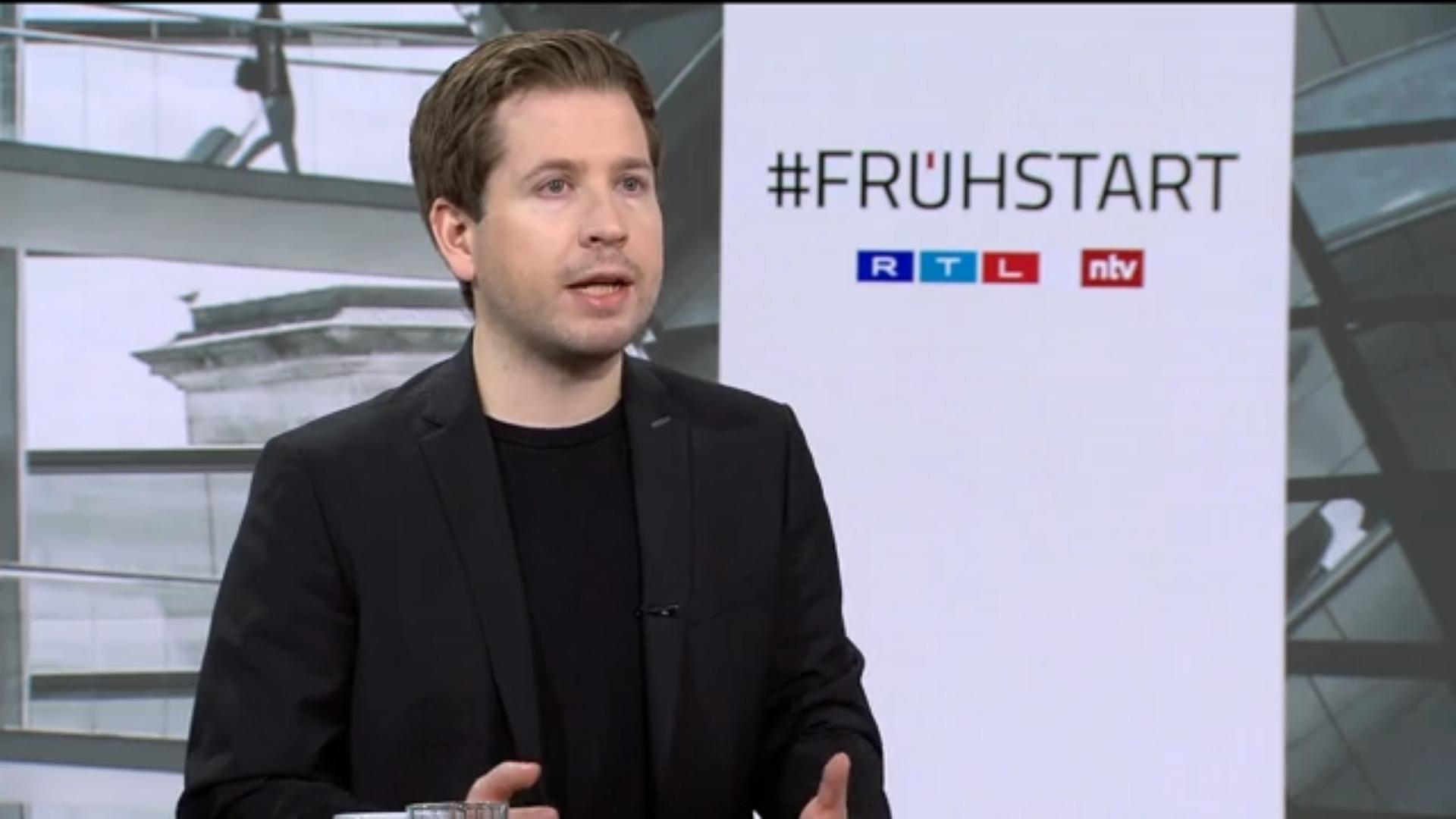 Kühnert: "Die Haushälterischen Spielräume gerne erweitern" RTL/ntv Frühstart