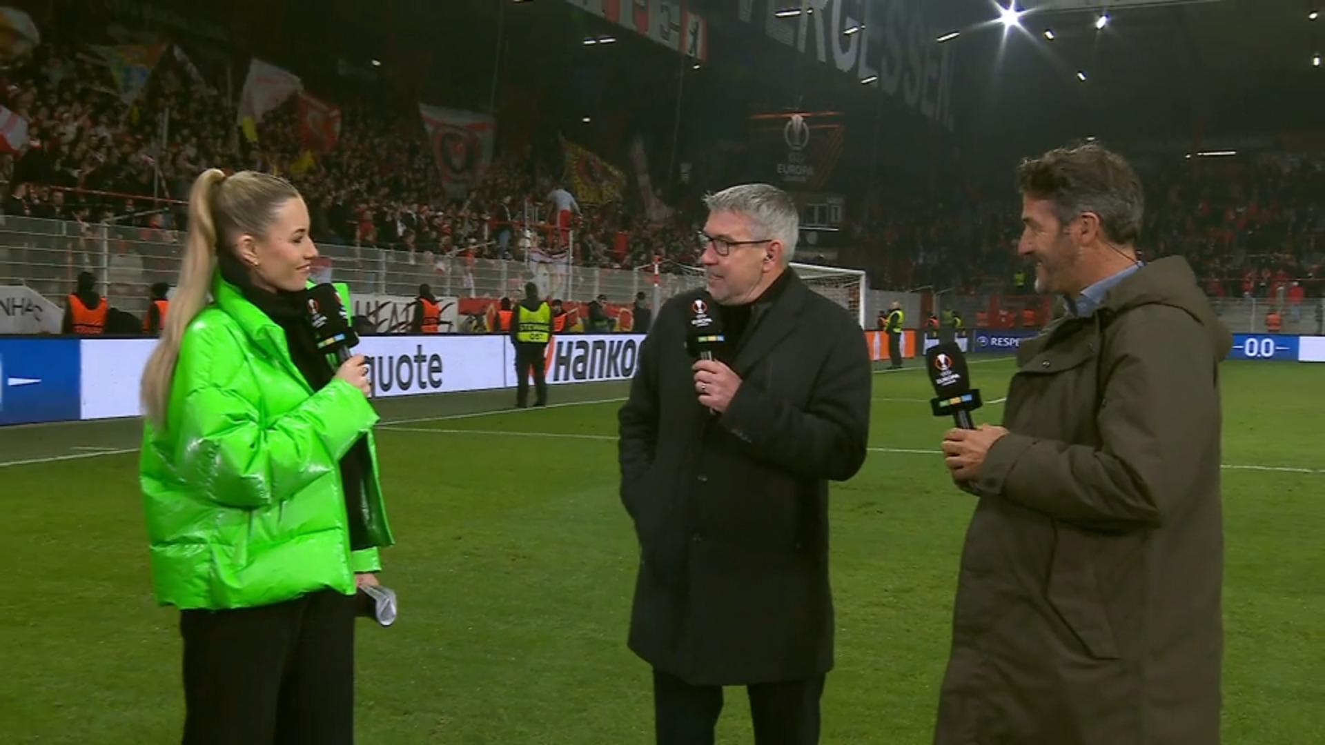 Bei RTL-Interview: Fans feiern Fischer! Union-Trainer