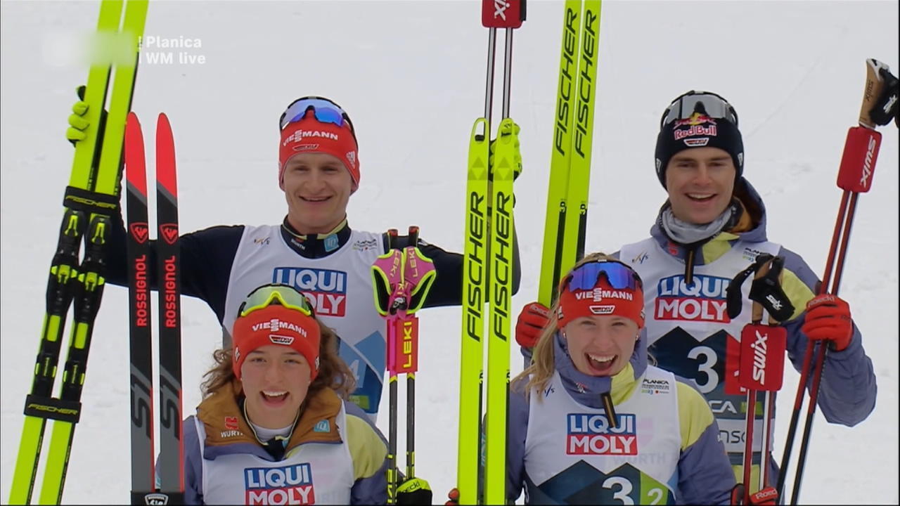 Mixed-Staffel jubelt bei WM-Premiere über Silber Schwere Stürze im Springen