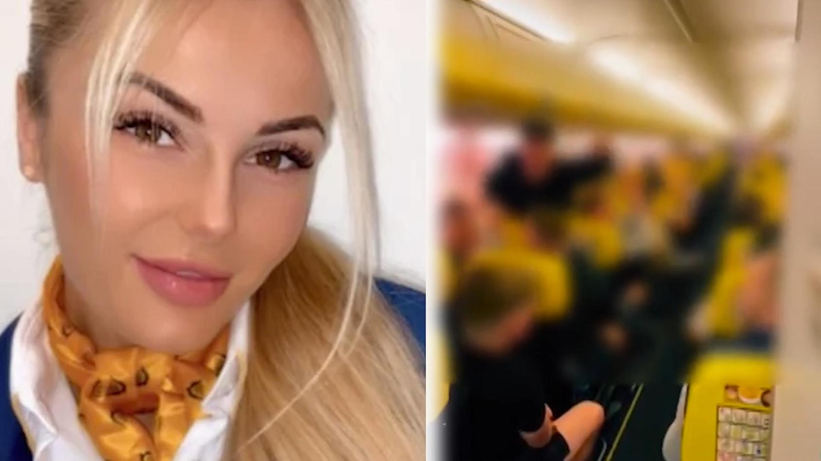 "Pack deine Brüste aus!" Flugbegleiterin sexuell belästigt Randale auf Ryanair-Flug!