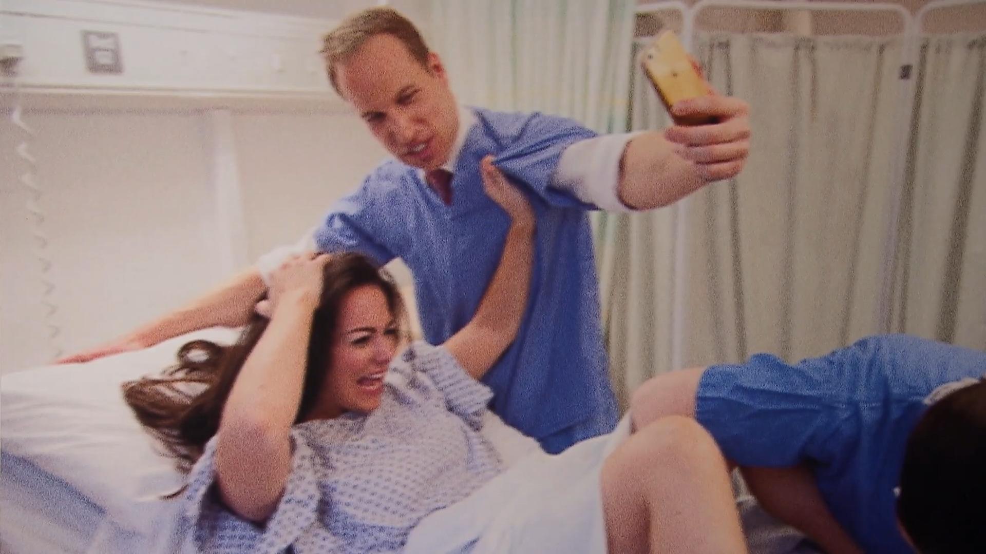 Fotografiert hier Prinz William seine Kate bei der Geburt? Zum Verwechseln ähnlich