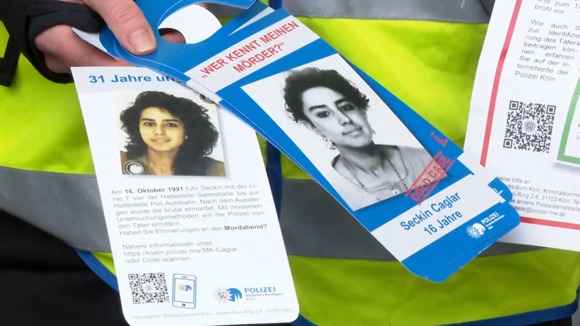 Plakataktion in Cold Case Fall Suche nach Mörder