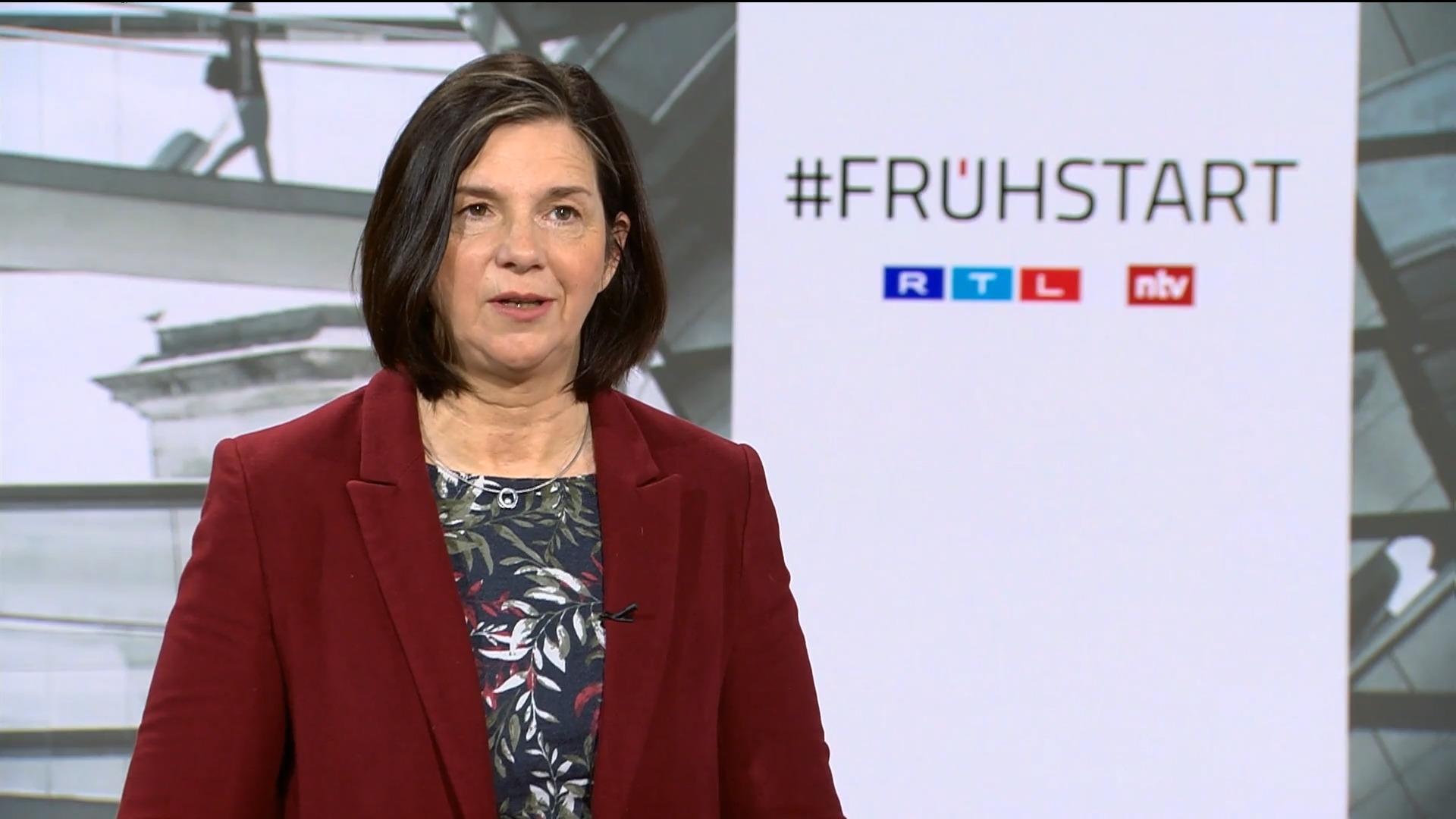 Göring-Eckardt: "Putin will die Menschen mürbe machen" RTL/ntv Frühstart