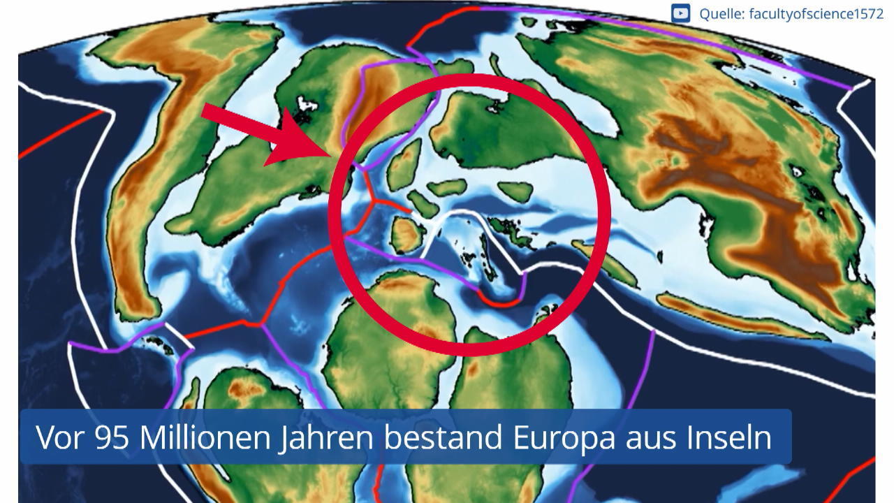 Die Erdoberfläche in den vergangenen 100 Millionen Jahren Veränderung der Kontinente