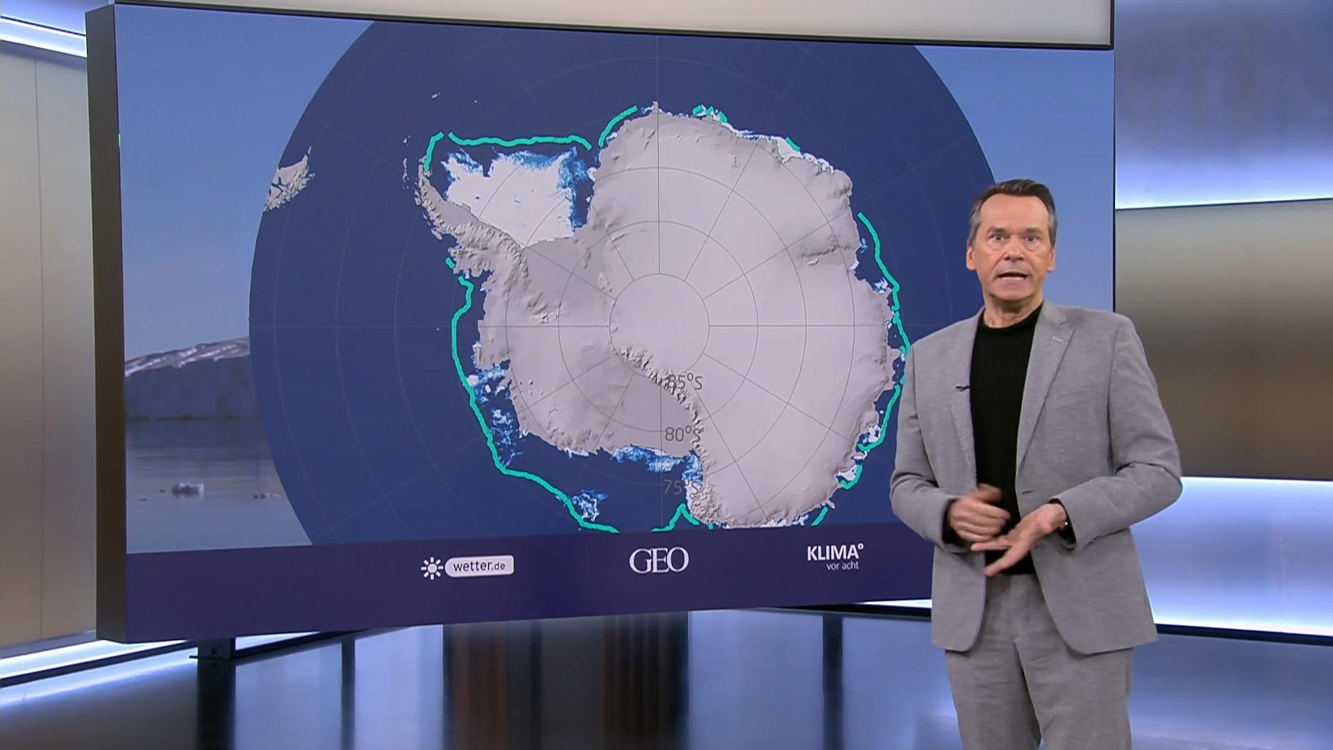 Geringeres Meereis lässt Eis auf dem Festland schmelzen Erwärmung der Antarktis