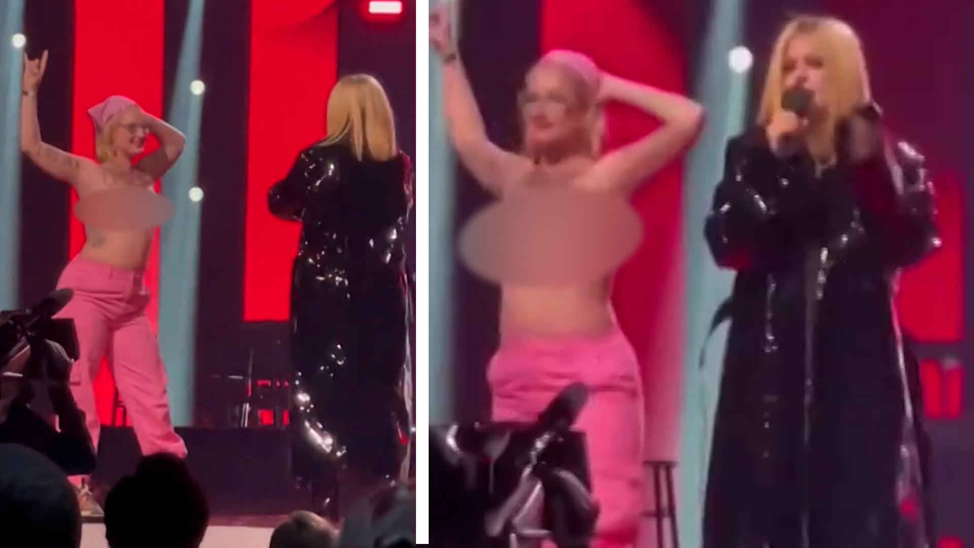 Avril Lavigne legt sich mit nackter Klima-Aktivistin an "Get the f*ck off!"