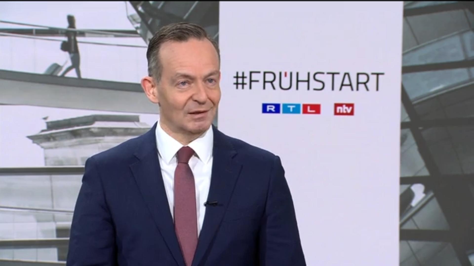 Wissing Volker Wissing im RTL/ntv-Frühstart