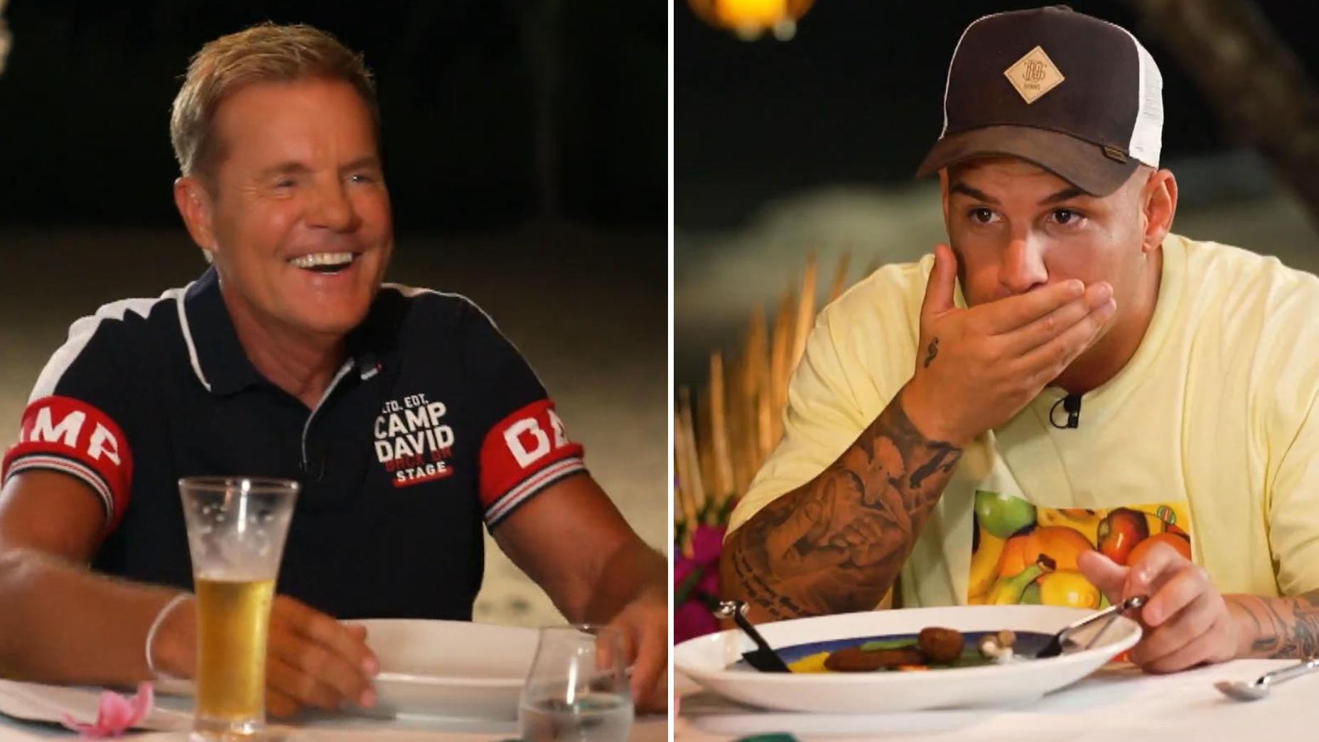 Pietro is deceived by Dieter Bohlen during a DSDS Recall disgust test: "Enough, I don't eat anymore!!!"
