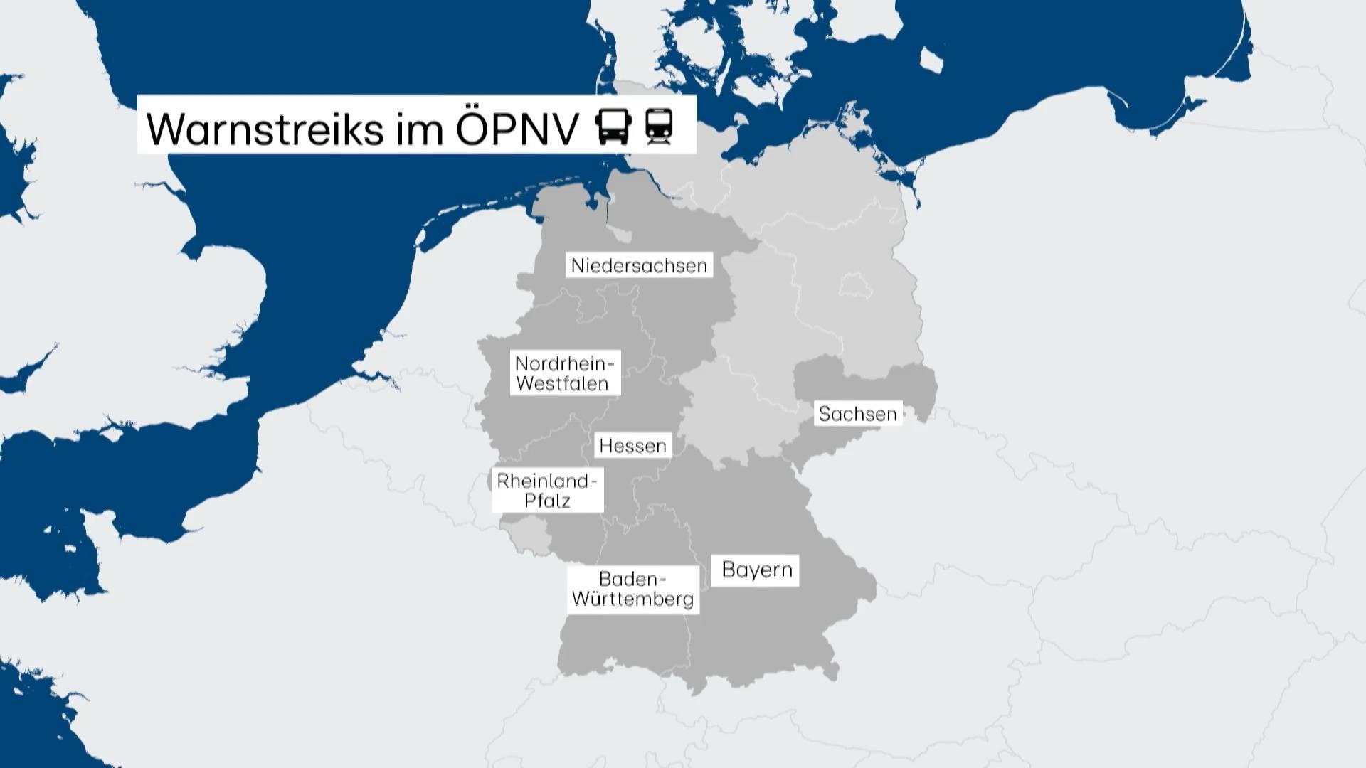 Diese Bundesländer sind betroffen! Großstreik in Deutschland