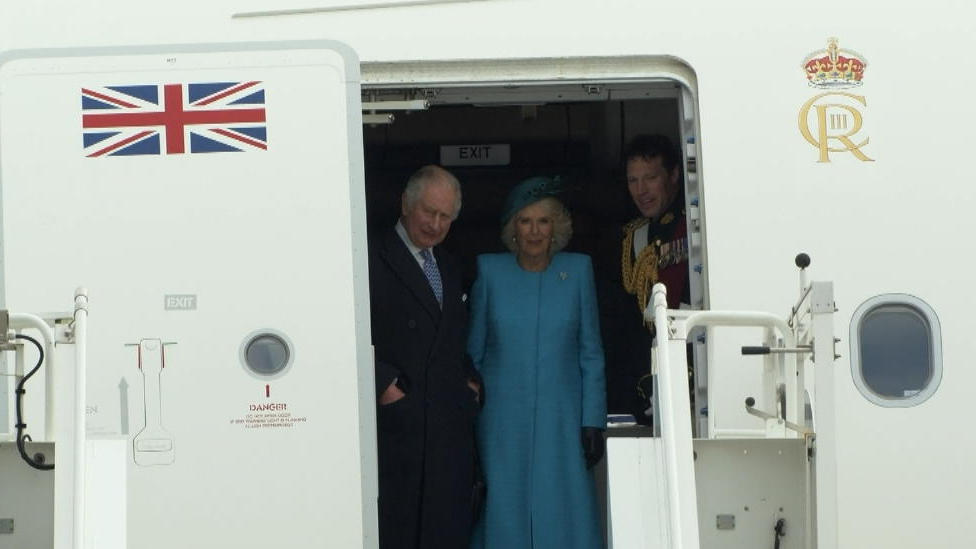 Get a first look at King Charles and Camilla as the doors open!