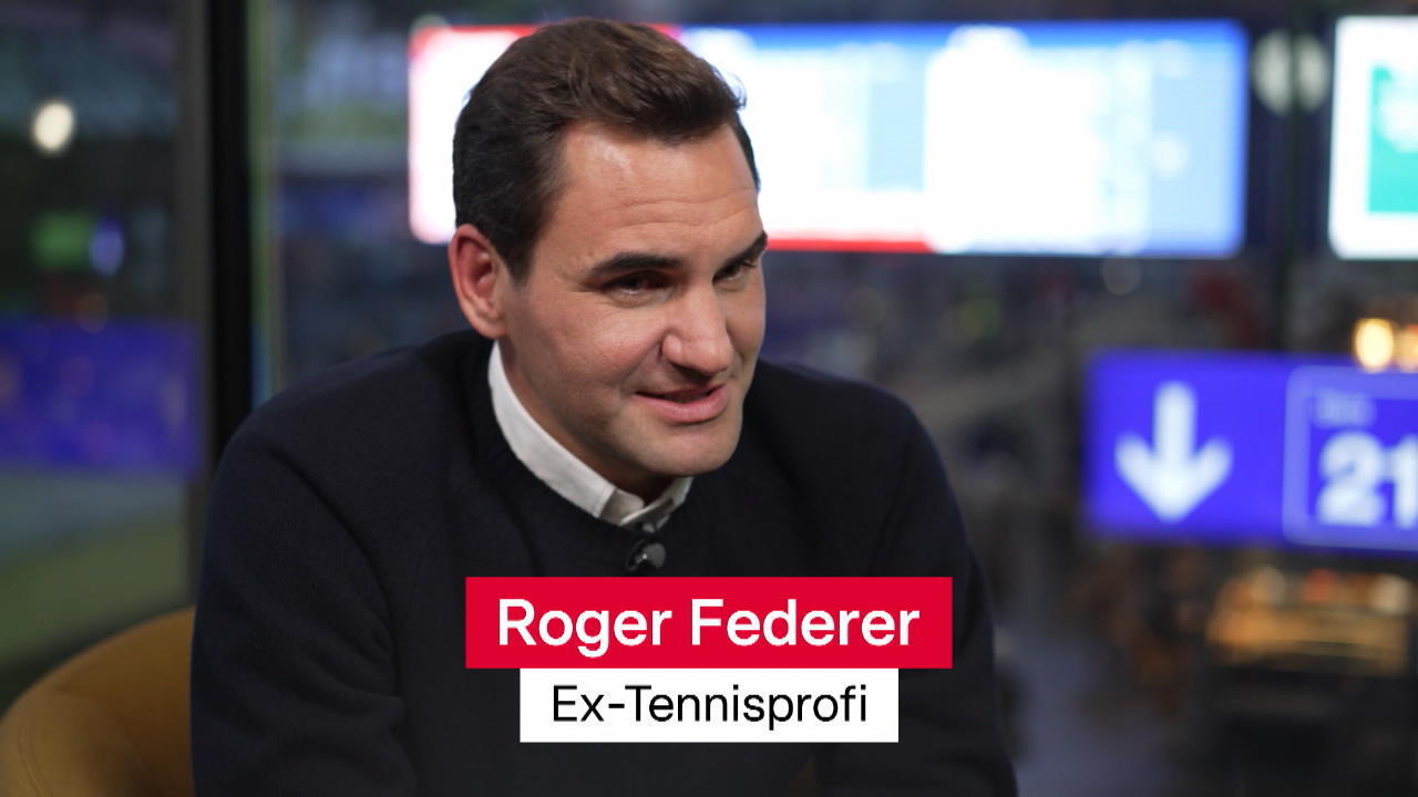 Roger Federer promotes his homeland ex-tennis star in front of the camera