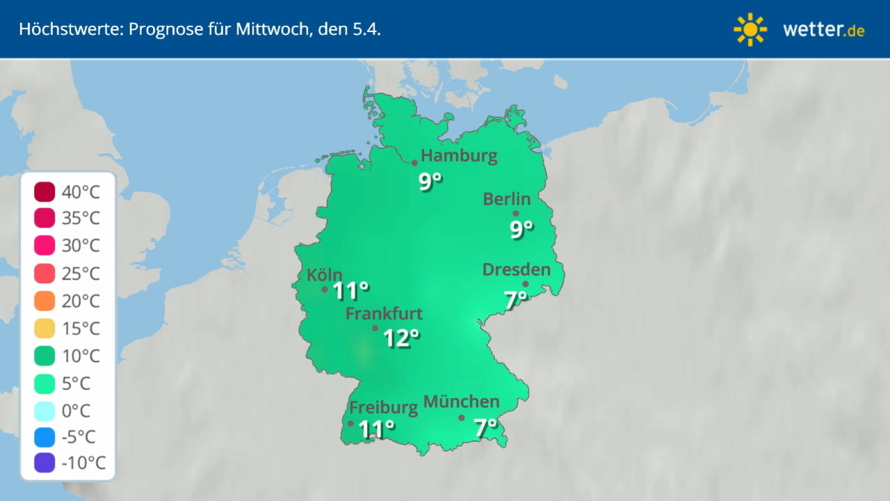 Wie warm oder kalt wird es in Deutschland? Im Video: Temperatur-Vorhersage für 14 Tage