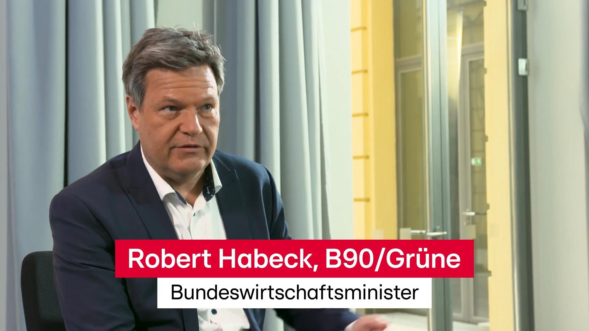 So sieht Habeck die erneuerbare Zukunft Interview mit Robert Habeck