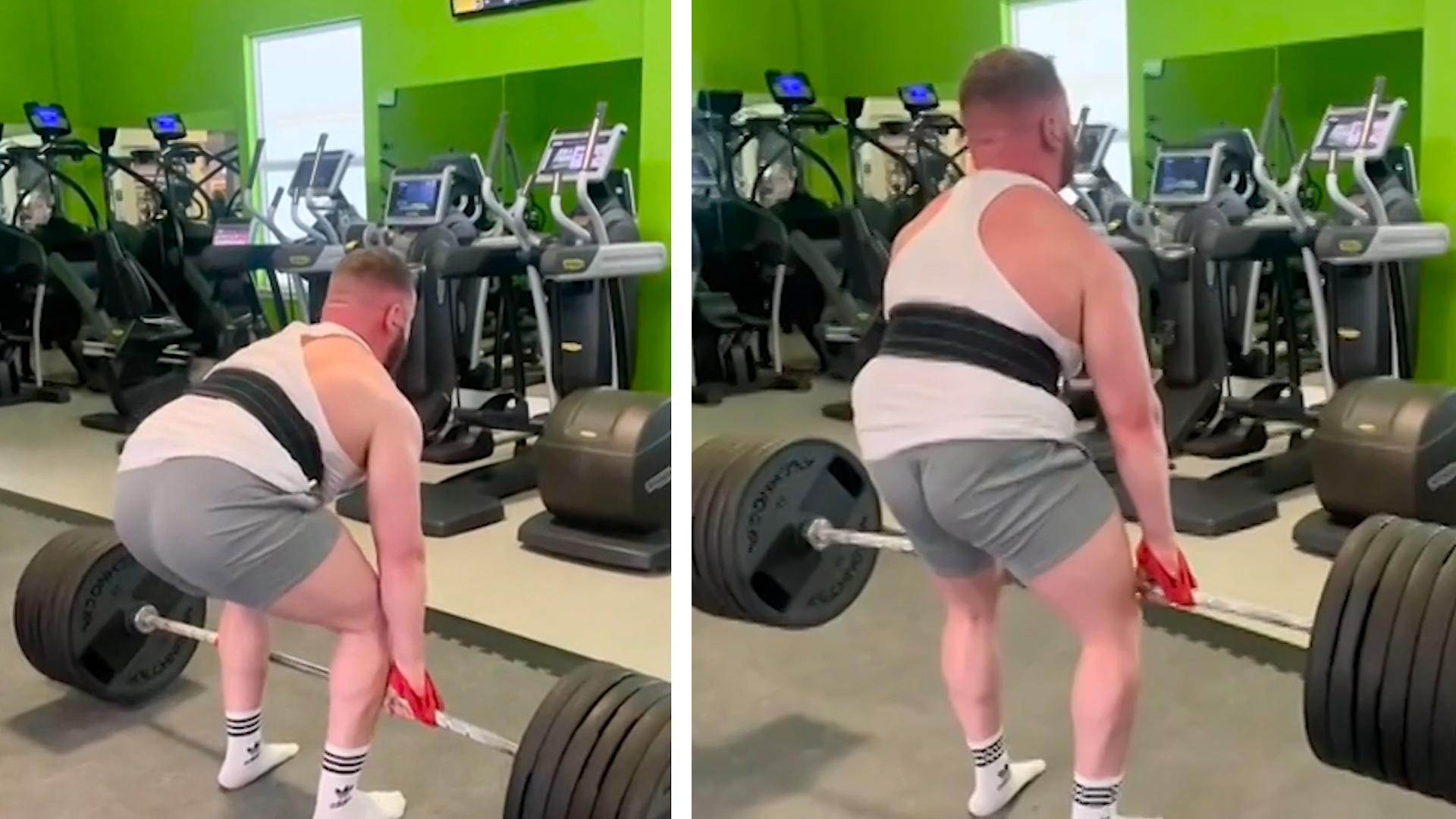 Fitness-Freak twerkt unfreiwillig im Sport-Studio Er will doch nur seine Muckis zeigen!