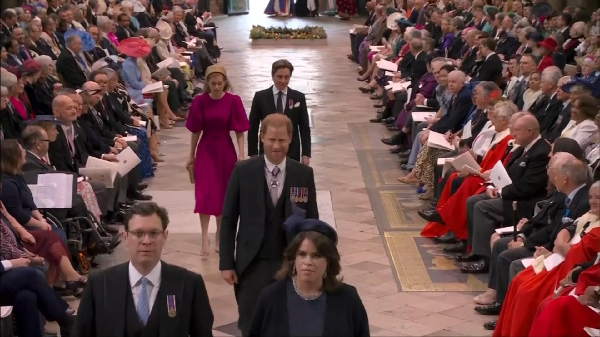 First photos of Harry: Here he enters the church!  The Prodigal Son is here!