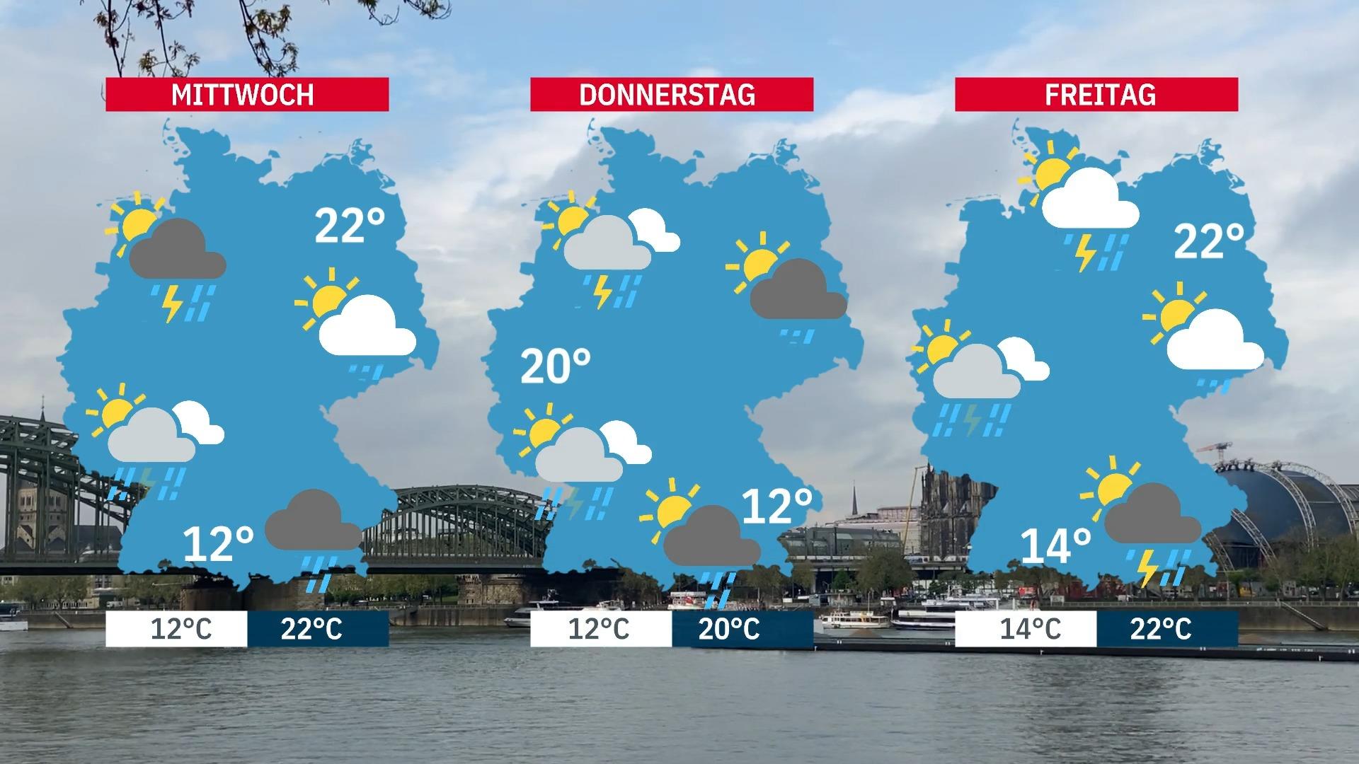 So kommt die neue Woche in Fahrt Eisheilige 2023: Feuchte Regen- und Gewitter-Pampe