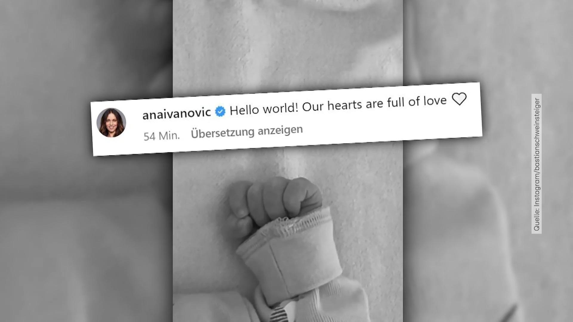Bastian Schweinsteiger & Ana Ivanovićs Baby ist da! Alle guten Dinge sind drei!