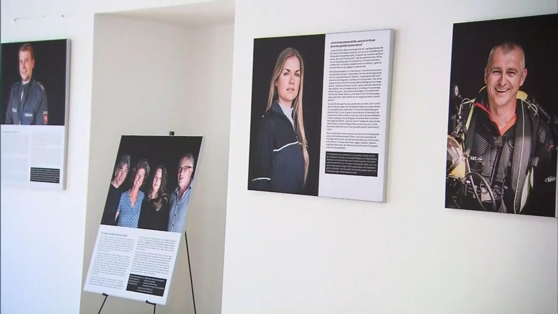Ausstellung über Einsatzkräfte "Der Mensch dahinter"