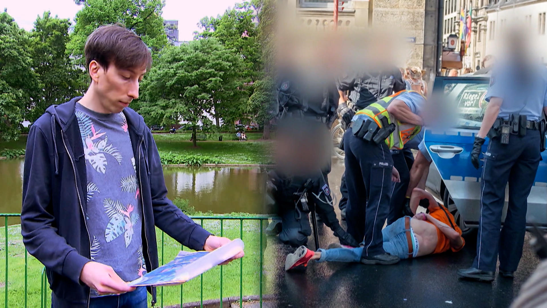 Opfer Sven kämpft für Gerechtigkeit Polizeigewalt aufarbeiten