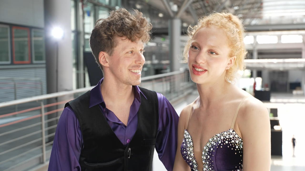 Valentin Lusin und Anna Ermakova haben keine Zeit für Druck Vor dem "Let's Dance"-Finale