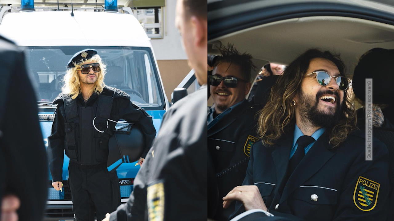 Heidi Klum und die Kaulitz-Brüder mischen die Polizei auf Bald auf Streife statt auf Tour?