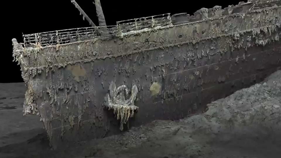 Dieser Blick auf die Titanic ist spektakulär Wrack in 3D nachgebildet